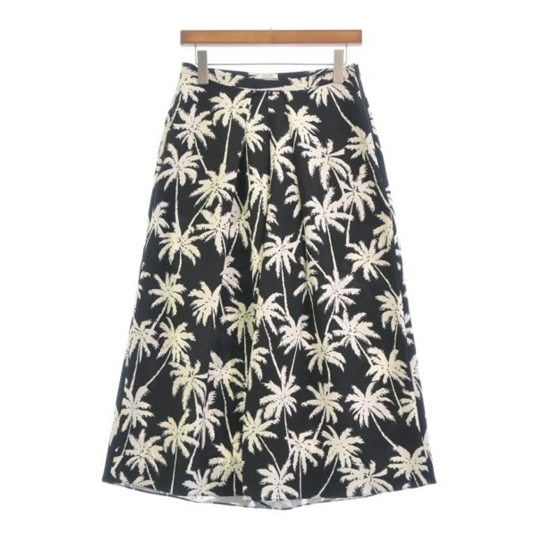 Pants Women black White botanical Direct from Japan Secondhand