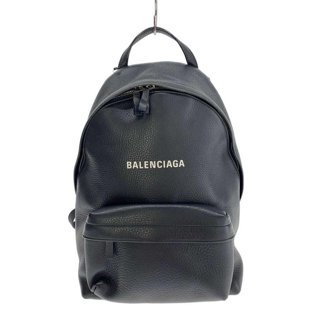 Balenciaga Backpack Luc Leather Black plain Everyday Direct from Japan Secondhand