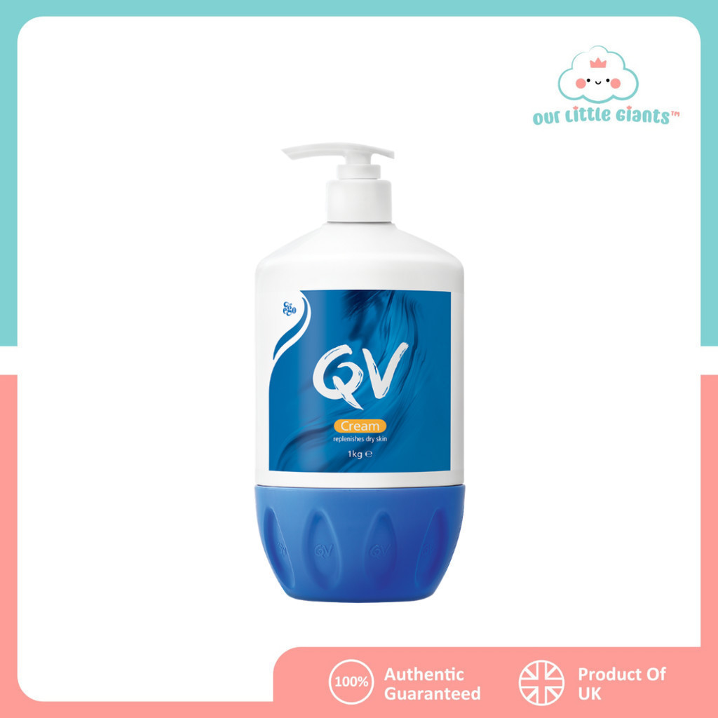 QV Cream 100g/500g/1kg พร้อมปั๊ม - เหมาะสําหรับผิวแพ้ง่าย