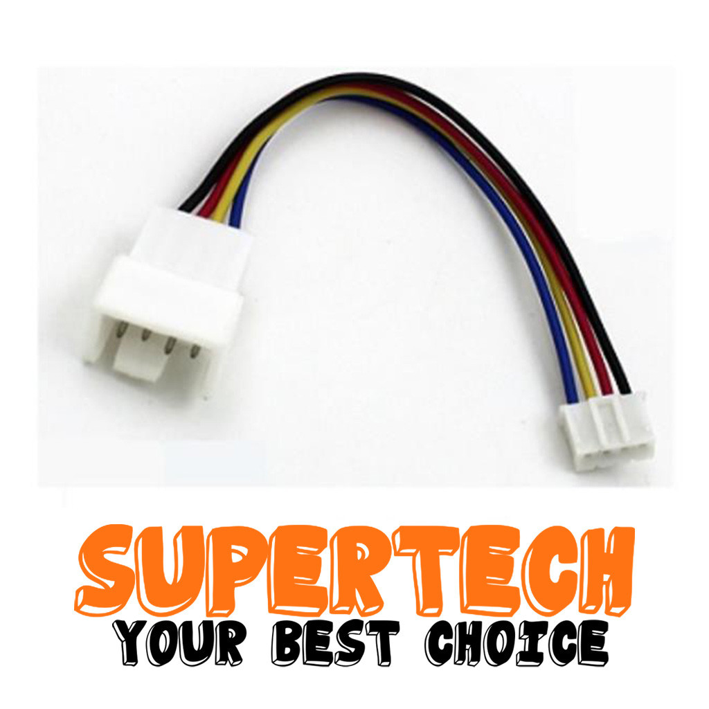 Mini 4 pin Female to Standard 4Pin Male PWM Cooling Cooler Fan Cable