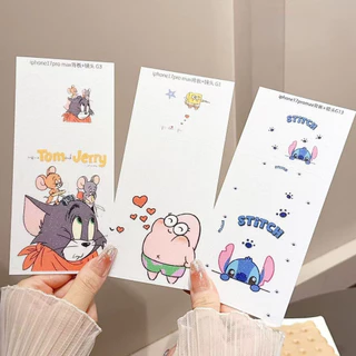 การ์ตูนน่ารักเลนส์ป้องกัน & Sparkle Back Film Kit สําหรับ iPhone 17 Pro/17 Pro Max Ultra Thin Color Film Set