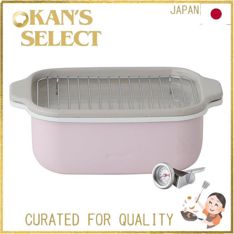 Square Tempura Pot with Fryer Basket,Direct from Japan
