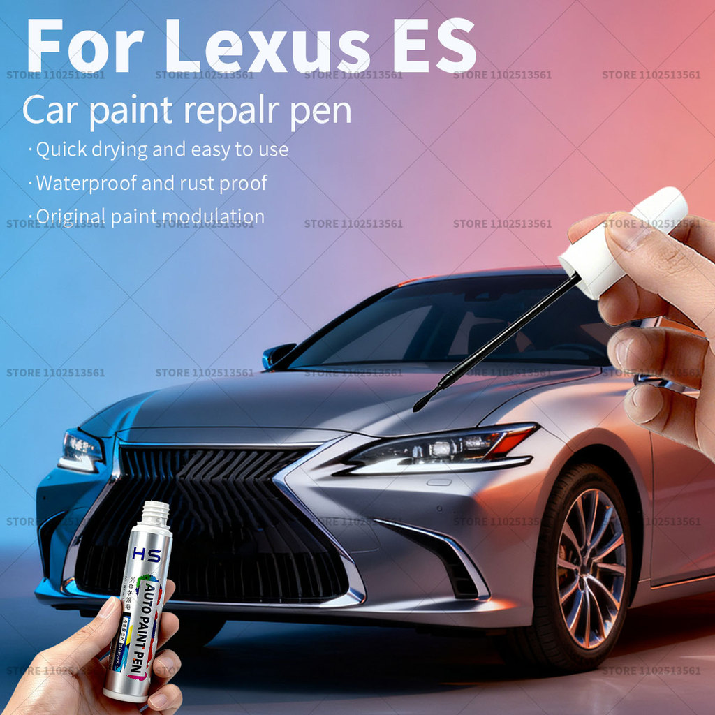 สําหรับ Lexus ES ปากกาซ่อมสีรถ Touch Up Scratch Remover DIY อุปกรณ์รถยนต์สีขาว 085 077 สีฟ้า 8X5 เงิ