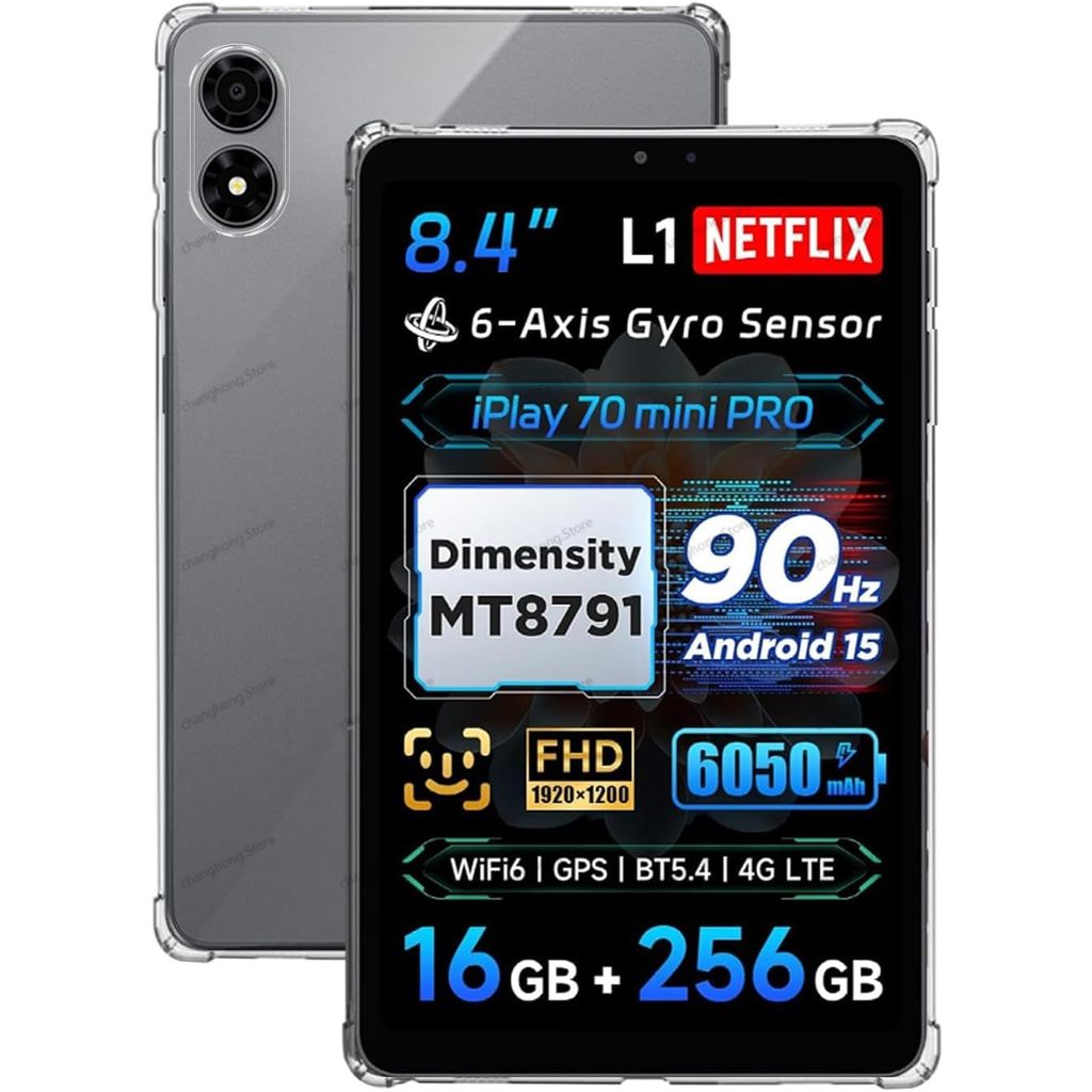 สําหรับ ALLDOCUBE iPlay 70 Mini turbo 8.4 นิ้ว TPU ฝาครอบป้องกัน iPlay70 mini Pro 8.4 "ปกหลัง 4 กันก