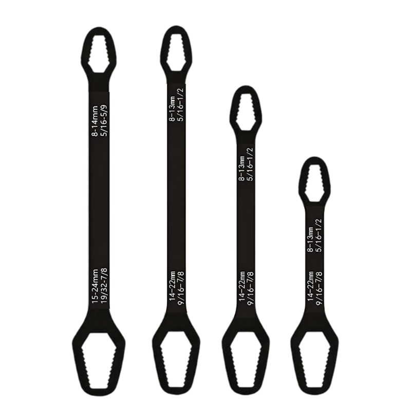 Yo 4 ชิ้น Ergonomic Grip SelfTightening ชุดประแจเหมาะสําหรับการบํารุงรักษา Tasks
