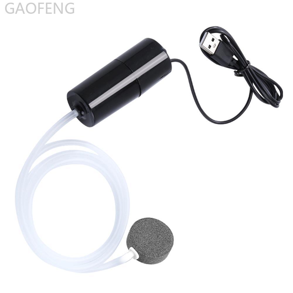 GAOFENG 5V 1W Mini Aquarium ออกซิเจนปั๊มลมถังปลา USB Silent Air Compressor แบบพกพาตกปลา Oxygener Air
