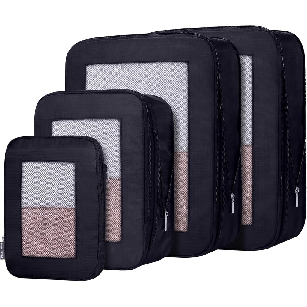 Ultralight Compression Packing Cubes Travel สําหรับกระเป๋าเดินทาง ,Compressible ตาข่ายก้อนบรรจุสําหร