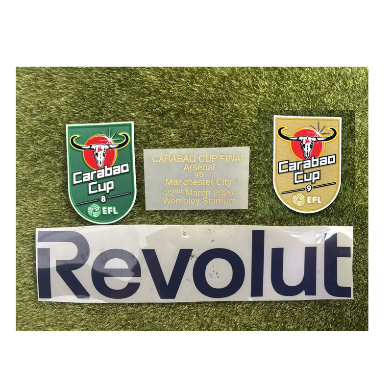 2026 Carabao Cup Final Match รายละเอียดการถ่ายเทความร้อนป้ายฟุตบอล Patch