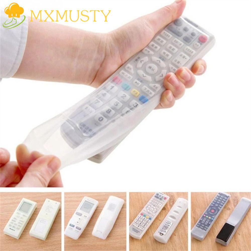 MXMUSTY เคสรีโมทคอนโทรลลื่นสากลซิลิโคนอุปกรณ์ทีวีฝุ่นโปร่งใสรีโมทคอนโทรลกรณีสรรพากร ราคา ถูกที่สุด ดีลบีเคเค