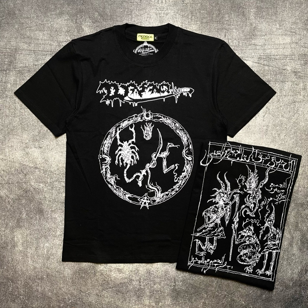 WAF*AQ เสื้อยืด - MENACE RECORDS สีดํา