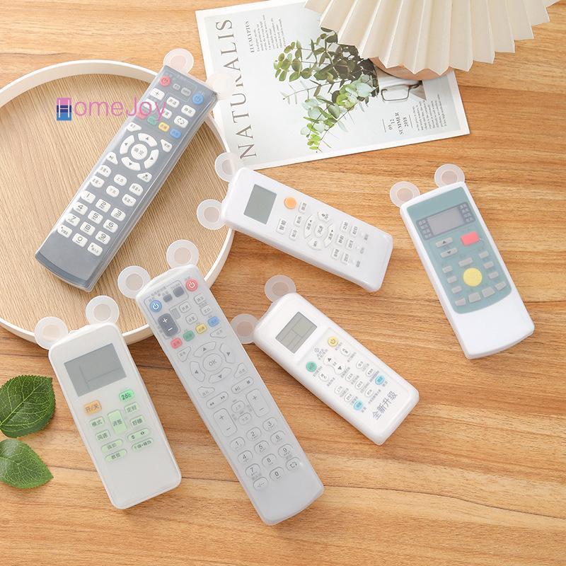 [HomeJoy-t] ซิลิโคนรีโมทคอนโทรลฝาครอบป้องกันเครื่องปรับอากาศทีวีรีโมทคอนโทรลเคสกันน้ําหูหมีเรืองแสงฝาครอบกันฝุ่น