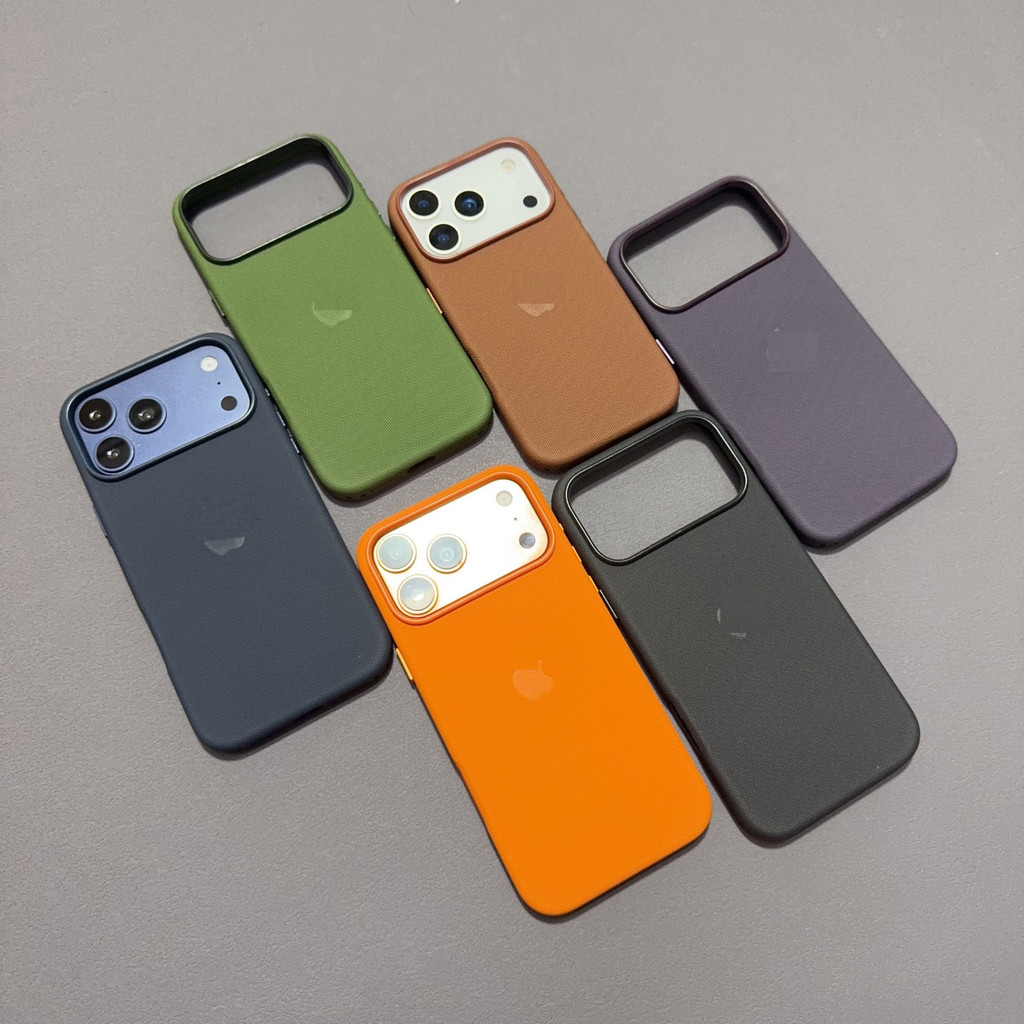 เหมาะสําหรับ IPhone 17 Promax ผ้ารูปแบบเคสโทรศัพท์แม่เหล็กดูดกรณี AI ปุ่ม Hollow 17 Pro Pop-up หน้าต่าง