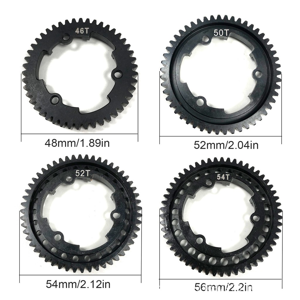 เหล็ก 46T 50T 52T 54T Spur Gear 1.0M 6447 6449 สําหรับ Traxxas 1/5 X-Maxx 1/10 E-Revo 2.0 VXL