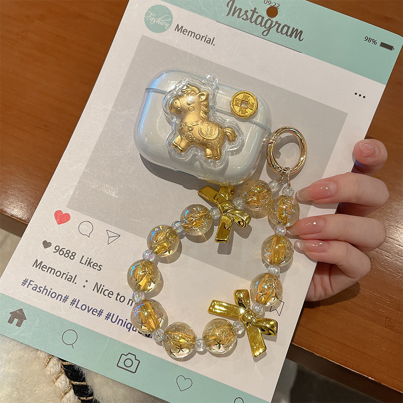 Golden ทันที Rich Pony เหมาะสําหรับ Sony wfc500 เคสป้องกัน WF One C500 ชุดหูฟังบลูทูธป้องกันกรณี wfc