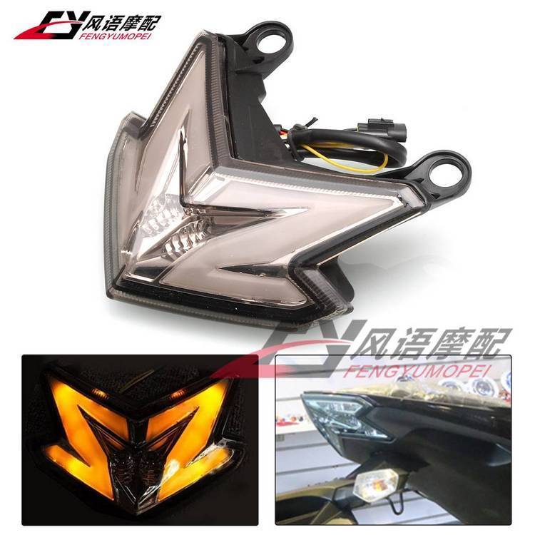 [คลังสินค้าพร้อม] เหมาะสําหรับ Kawasaki Z800 ZX6R ZX-6R ZX636 13-15 LED ไฟท้ายด้านหลังชุดไฟเบรคด้านห