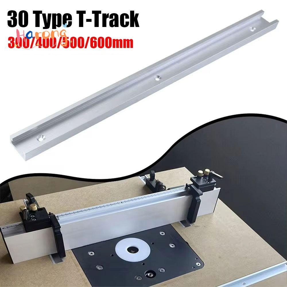 HARONG 1 ชิ้น T-Track, อลูมิเนียมสไลด์ท่องเที่ยวราง T-Slot Track, T Slider Fixture Slot สไลด์ 30 ประ