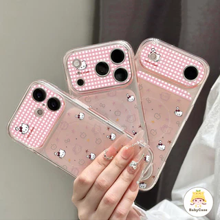 เหมาะสำหรับ IPhone 16 15 14 17 15 Plus 13 12 11 Pro Max แมววัยรุ่นหัวใจน่ารักวัสดุที่เหนือกว่ากรณีโทรศัพท์ทนตก