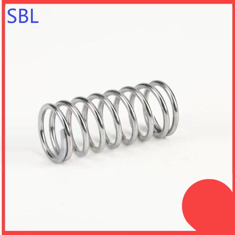 สปริงอัดสแตนเลส 304 d1.0mm * OD5-22mm แรงดันแรง สปริงคืน สปริงอัด สปริงป้องกันความเมื่อยล้าSS-HX