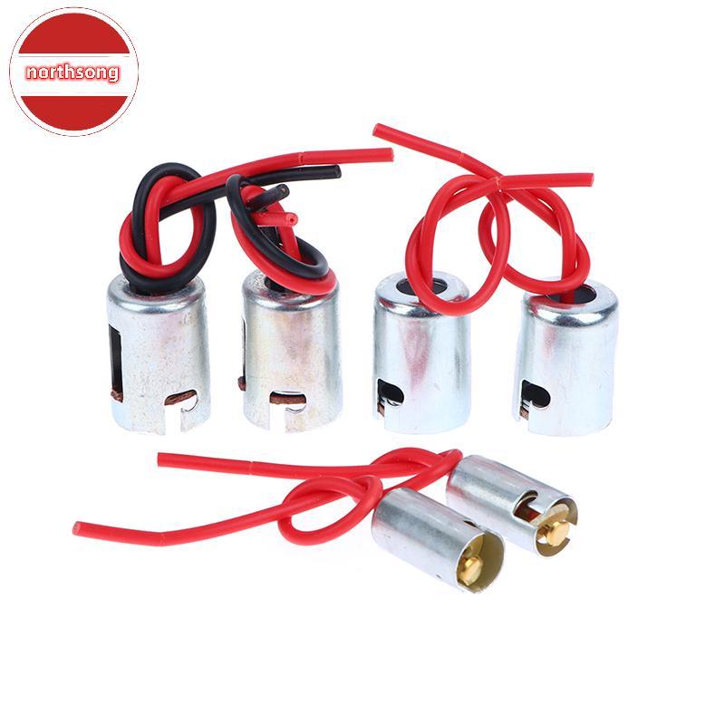 NOR 2 ชิ้น BA15S BA15D BA9S T9 ไฟเบรครถไฟเลี้ยวผู้ถือหลอดไฟ Soet ไฟหน้าฮาโลเจน Pigtail Connector ผู้