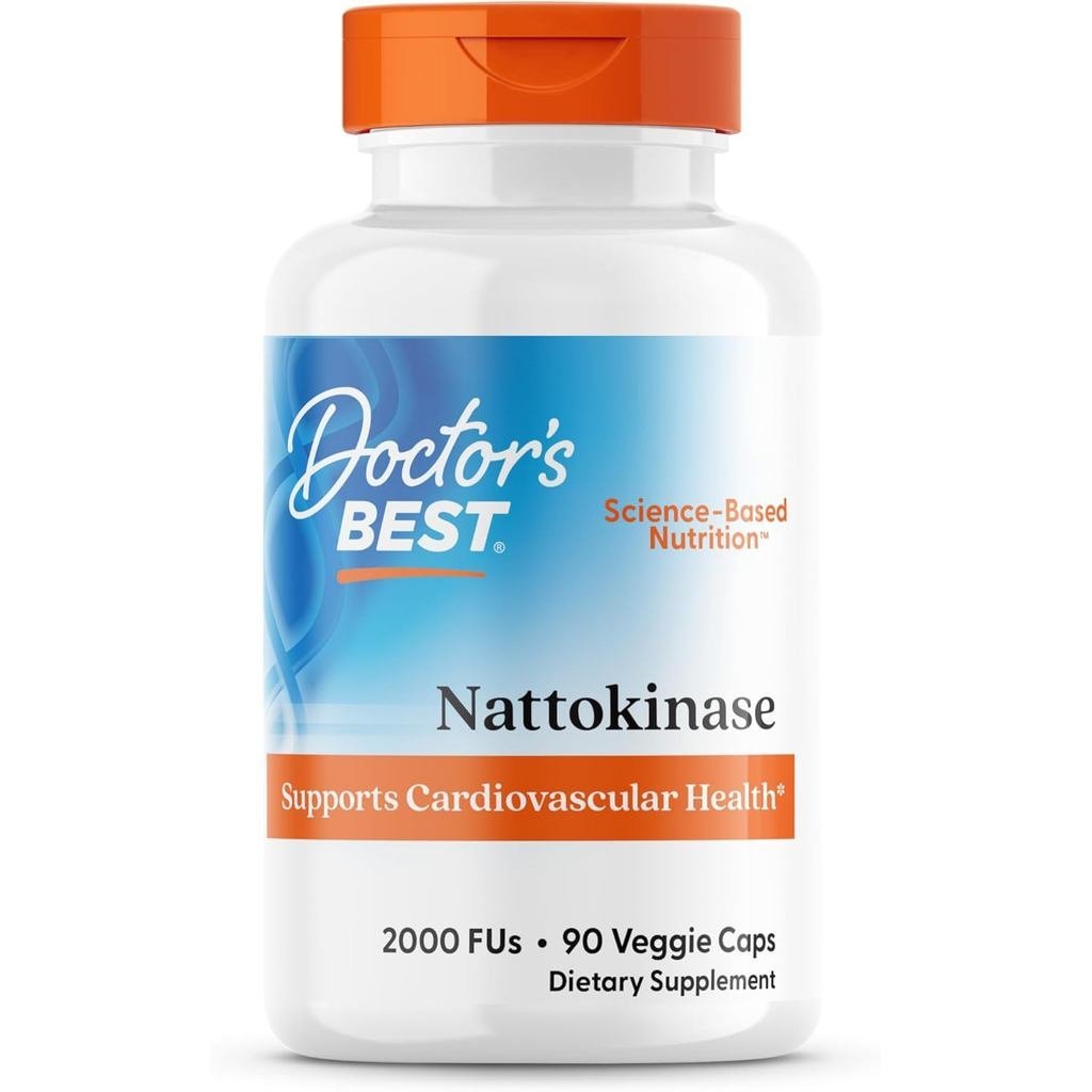 Doctors Best Nattokinase 2000 FU อาหารเสริมสําหรับผู้ชายและผู้หญิง - รองรับการไหลของเลือด, สุขภาพหัว