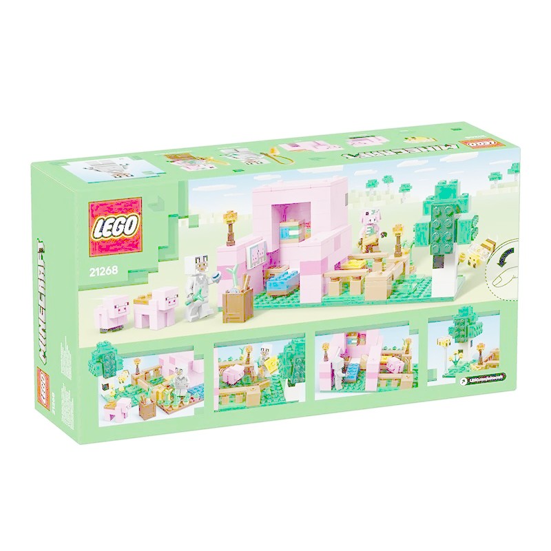 LEGO LEGO Building Blocks Minecraft Series 21268 Pig Baby House Boys Girls ประกอบของเล่น 010002