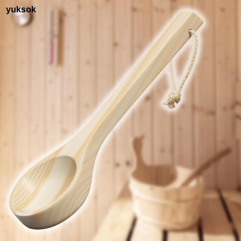 [yuksok] ช้อนเกลืออาบน้ําไม้สปาตามหลักสรีระศาสตร์ สําหรับห้องอบไอน้ํา อ่างอาบน้ํา