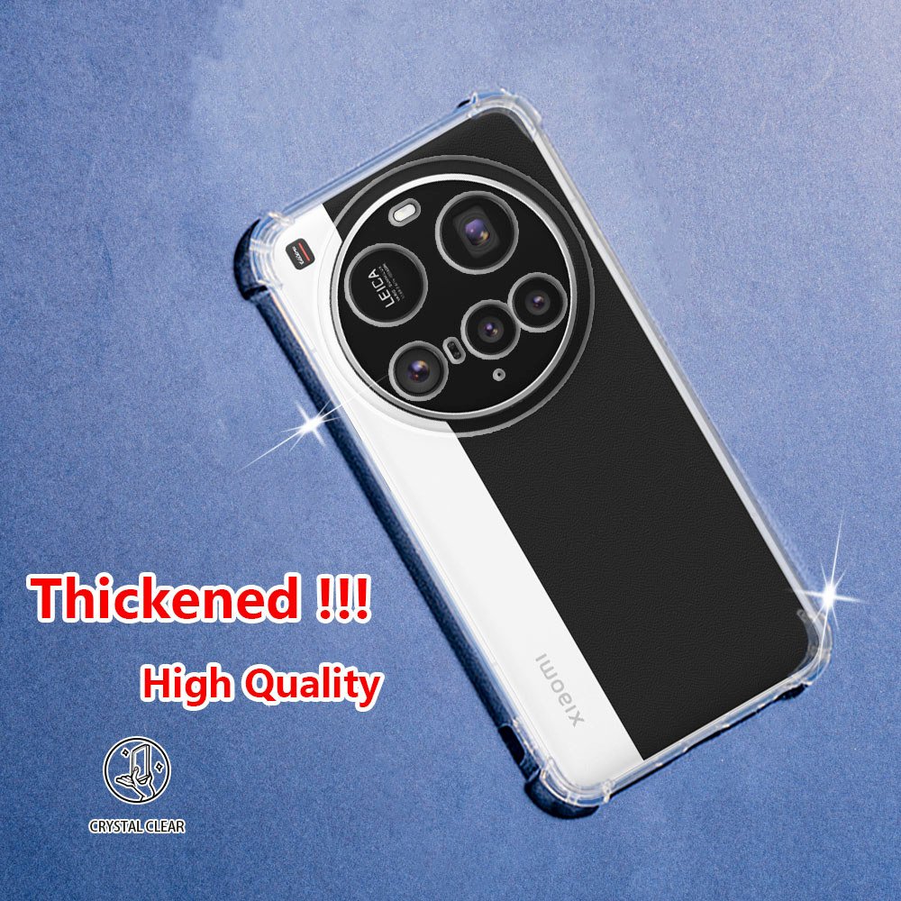 Xiaomi 15 Ultra Crystal Clear Jelly Case Air-Guard Corner Soft TPU ยืดหยุ่นซิลิโคนป้องกันยางเคสโทรศัพท์โปร่งใส