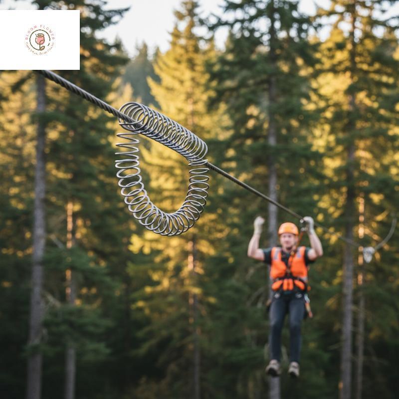 [ล้านgridnew] ใหม่ Zipline ฤดูใบไม้ผลิเบรคสแตนเลสสายซิปสปริงเบรค Heavy Duty Zipline เบรคลดความเร็วสป