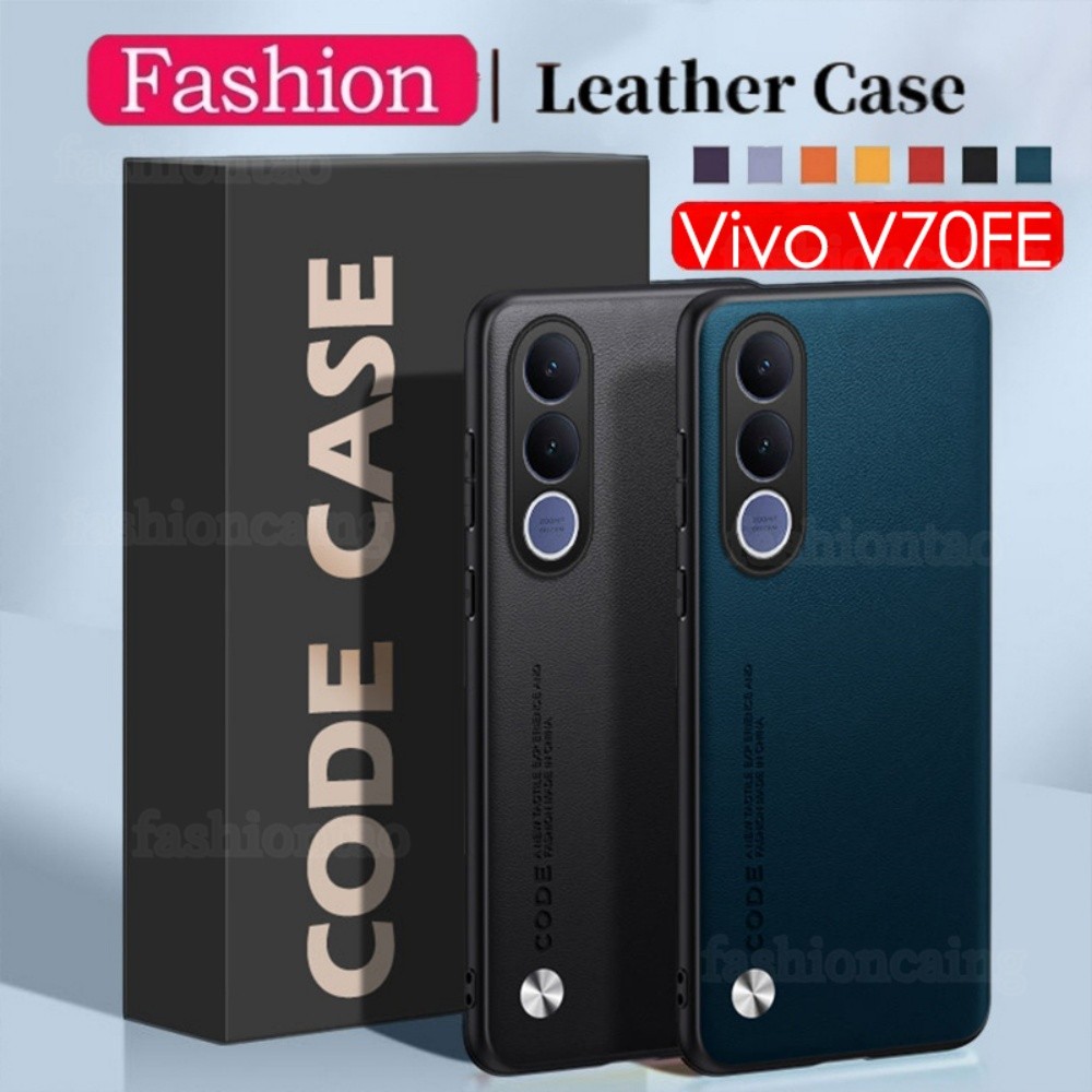 ปลอกสําหรับ Vivo V70 V 70 FE V70FE V70Elite V70Lite VivoV70 FE VivoV70FE 2026 สีทึบหนังเคสโทรศัพท์กันกระแทกป้องกันซิลิโคนปกหลัง