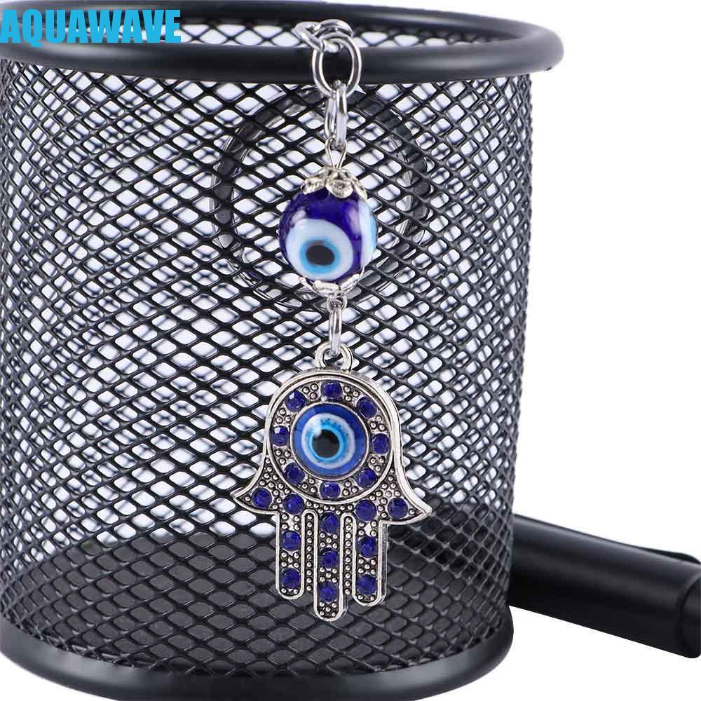 AQUAWAVE Fatima Hand จี้สําหรับผู้ชายผู้หญิงพวงกุญแจรถ Key Holder Amulet Blue Evil Eye