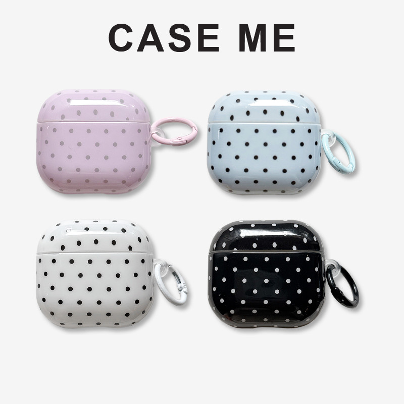 INS Candy สี Polka Dot Glossy TPU หูฟังบลูทูธสําหรับ Air Pods 1 2 3 4 Airpods Pro Pro2 Pro3 กันกระแทก Anti-Scratch หูฟังปลอก