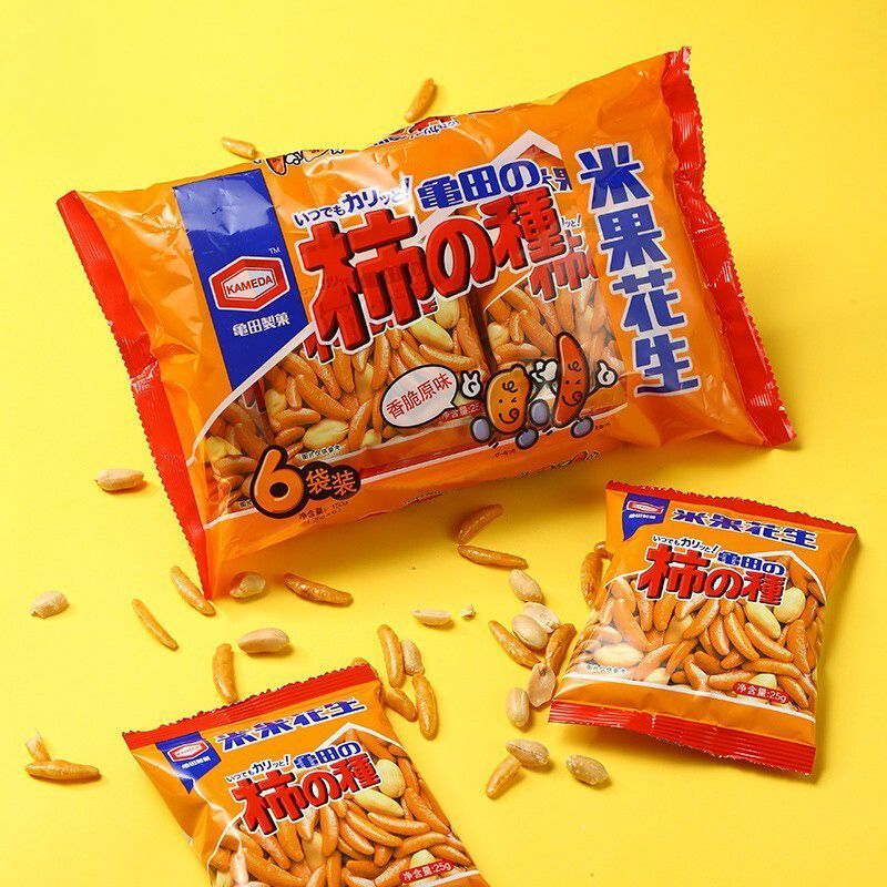 Kameda Seika Mixed Crispy Original Spice Persimmon Species Casual Persimmon Species Peanuts Bar Drin