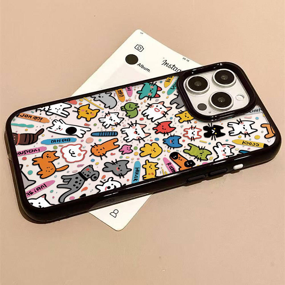 🚚COD🚚เคสไอโฟน Case เคส iPhone 13 11 15 17 14 12 16 Pro Max Air 16pro เคสไอโฟน11 Lovely เคสโทรศัพท์อะคริลิคกันกระแทก