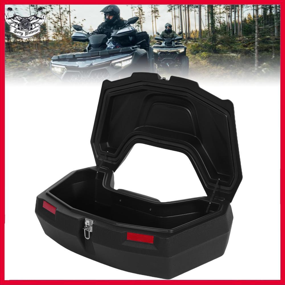 Sunnyhousess Sunnyhousess Depisuta 98L ATV ด้านหลังกล่องเก็บกันน้ำ Rack Cargo พร้อมเบาะพนักพิงและล็อ