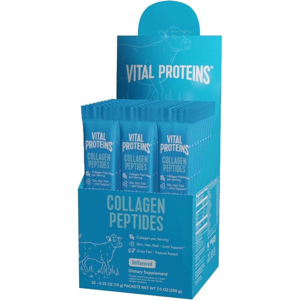 Vital Proteins Collagen Peptides Powder Hydrolyzed Collagen Peptides Travel Pack 20 ซองส่วนบุคคล
