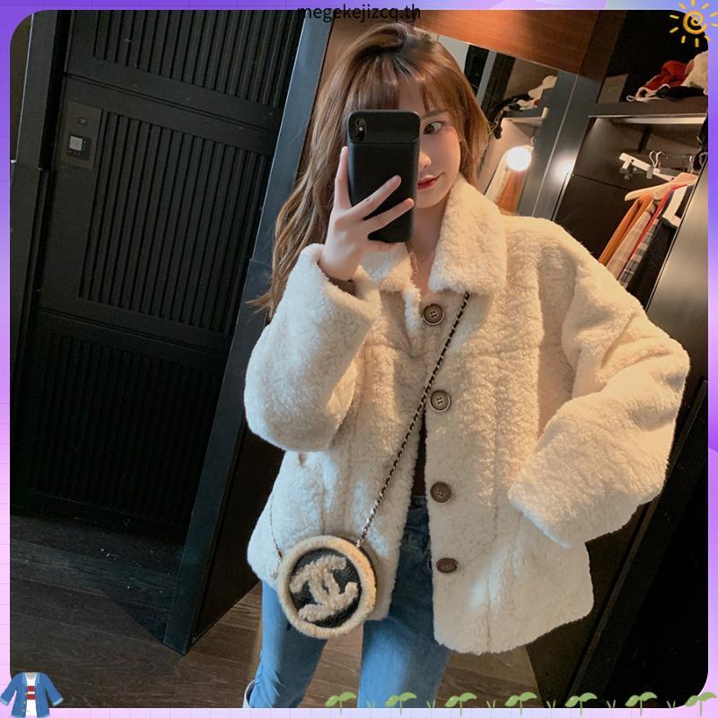Ruo Bei Xuan เสื้อแจ็กเก็ต แขนยาว ทรงหลวม สไตล์เกาหลี