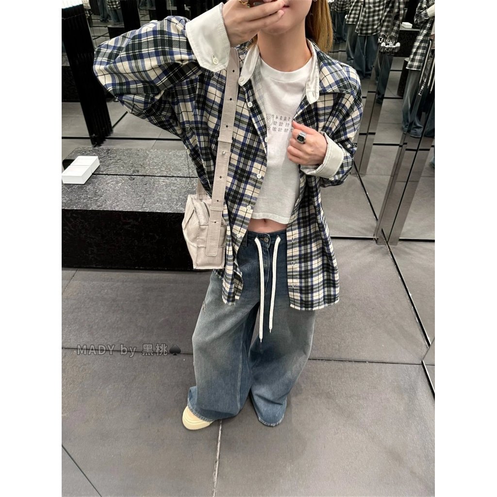 เสื้อเชิ้ต Maison Margiela ขาวดำ