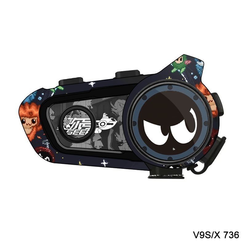 Vimaton v9s หูฟังตกแต่ง ป้องกันน้ำ กันกระแทกด้วยลายการ์ตูน พิมพ์บนฟิล์ม