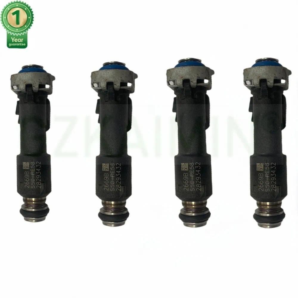 หัวฉีดน้ํามันเชื้อเพลิง 4 ชิ้น OEM 28293432 สําหรับชิ้นส่วน Li-fan X60 1.8L 16vauto ของแต่งรถ