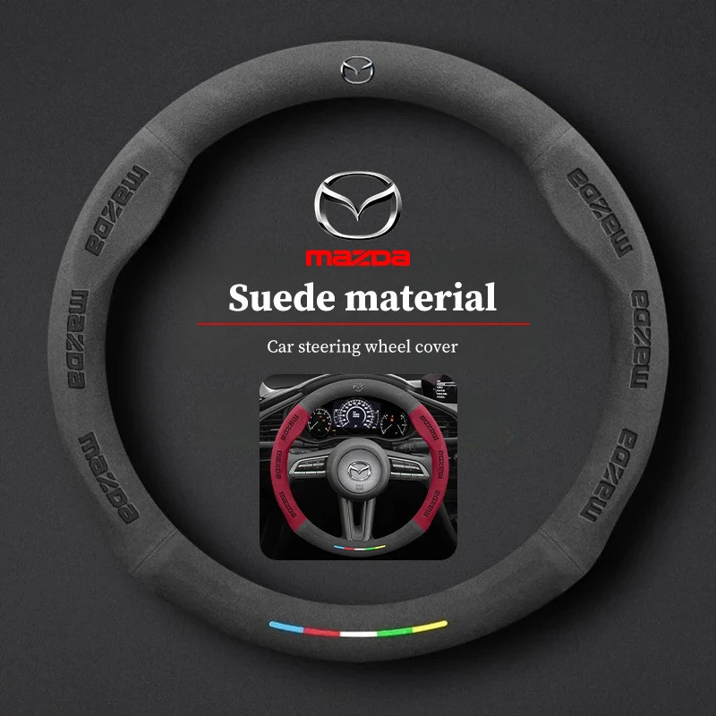 38 ซม.พวงมาลัยรถสําหรับ Mazda 2 3 5 6 BL BM GJ Atenza Axela Demio CX-3 CX3 CX-5 CX5 CX7 CX-7 CX-9 CX