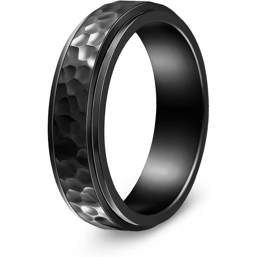 .spinner ring สำหรับผู้ชายและผู้หญิง ทำจากเหล็กไทเทเนียม เพื่อบรรเทาความเครียด