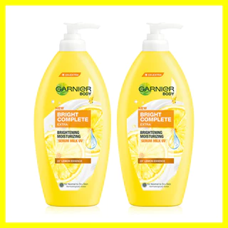 [แพ็คคู่] Garnier Bright Body การ์นิเย่ ผลิตภัณฑ์บำรุงผิวกาย 400ml (Bright Complete/Bright Sakura Glow)