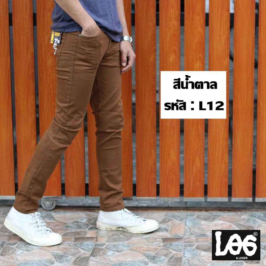 กางเกงขาเดฟ ผู้ชายL109 ผ้าชิโนยืด ทรงสวยสีไม่ตก เอว28-36 พร้อมส่ง!! - รูปที่ 5