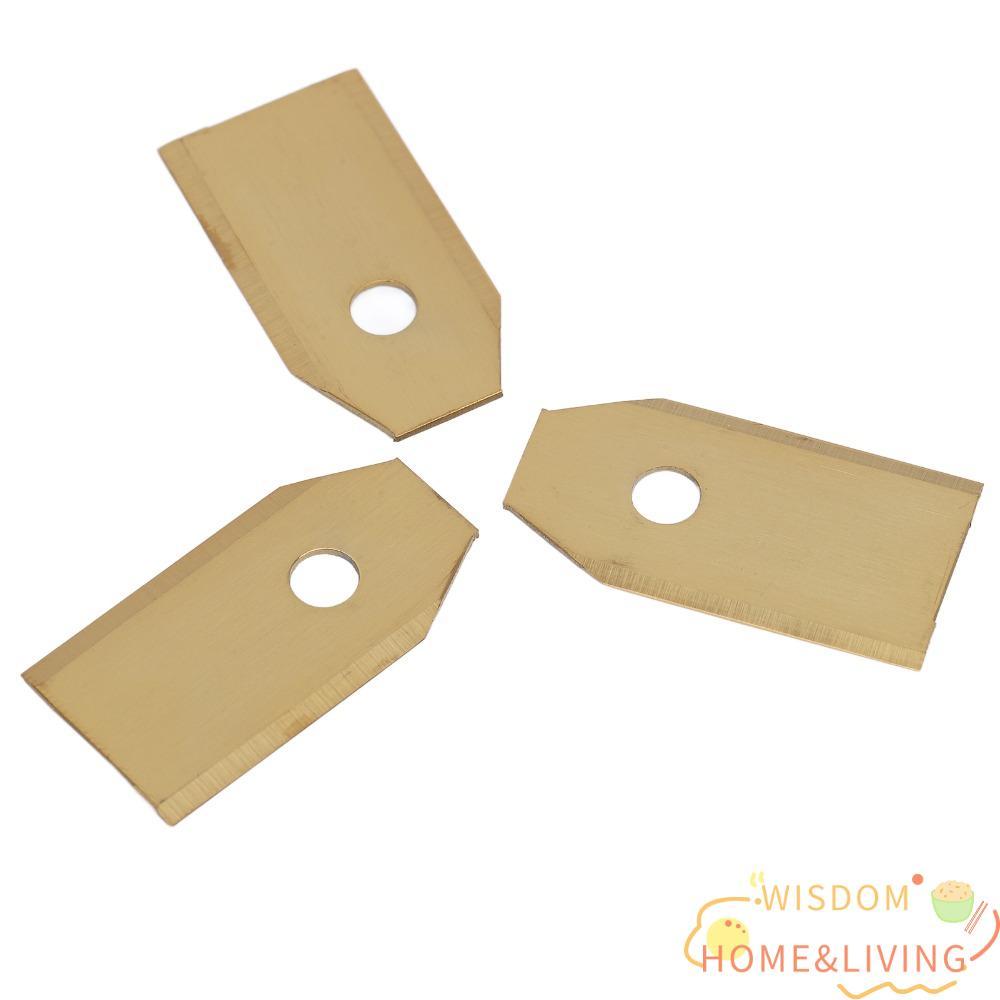 WISDOM 36 ชิ้นเปลี่ยนใบมีดเครื่องตัดหญ้า,ไทเทเนียมเคลือบ 35x18x0.75 มิลลิเมตรหุ่นยนต์เครื่องตัดหญ้า,