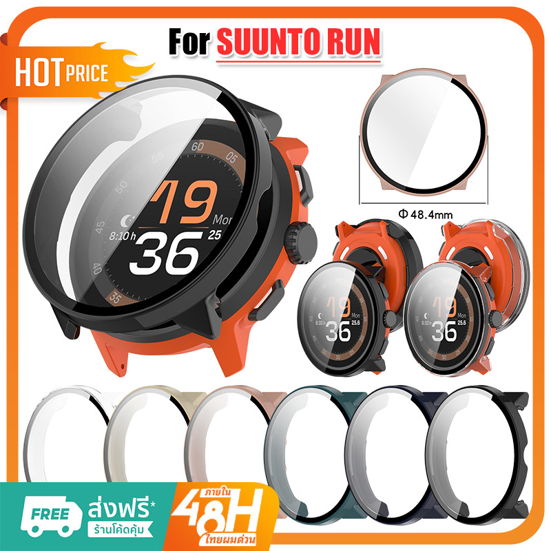 PC + กระจกนิรภัยสําหรับ Suunto RUN Samrt สายนาฬิกา Full Coverage กันชนสําหรับ SUUNTO RUN ฝาครอบป้องกันป้องกันหน้าจอ