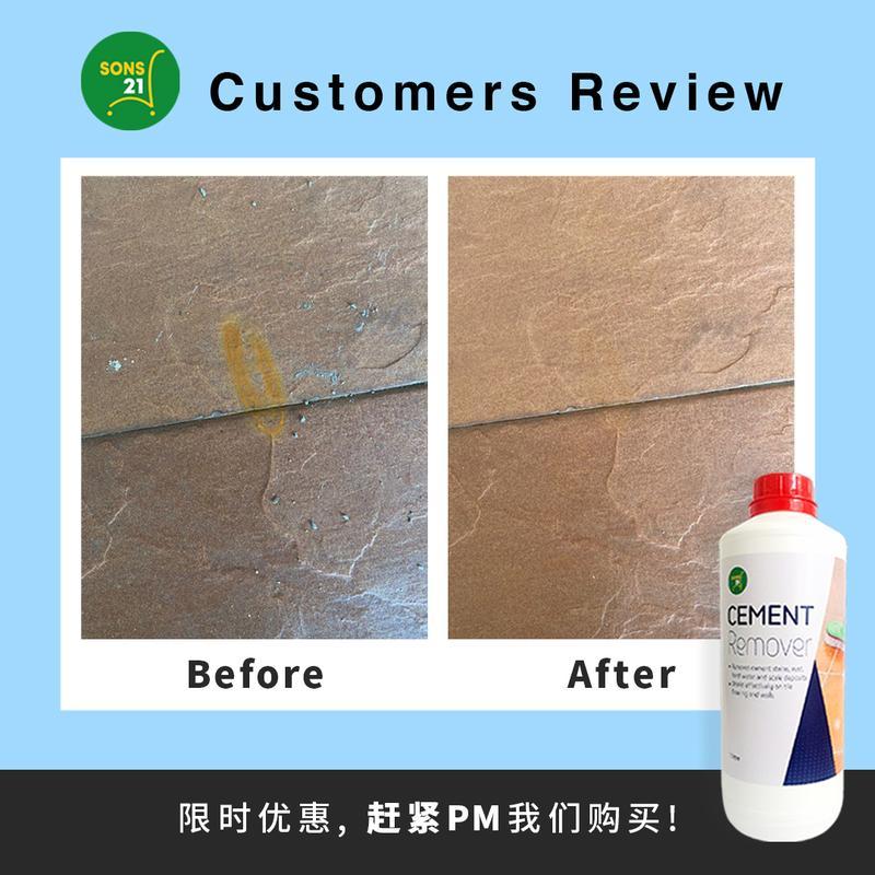Cement Remover Tile Cleaner Removes Cement Stain, Rust Stain, Grout, Hard Water & Scale Deposits on 