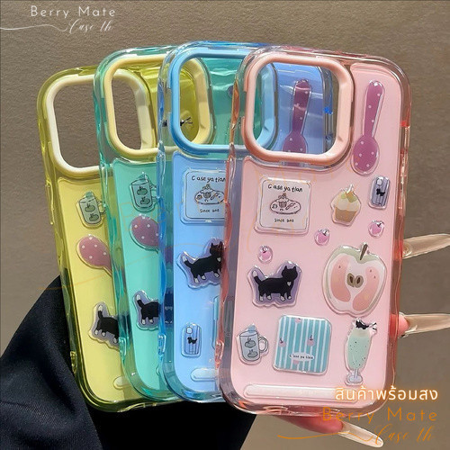 สติ๊กเกอร์ ตุ๊กตา ที่ติดโทรศัพท์ เครื่องคอม เคสแท็บเล็ต ผลไม้ การ์ตูน แมว ขนม  ตัวติด น่ารัก ติดเคสสำหรับไอโฟน หลายรุ่น