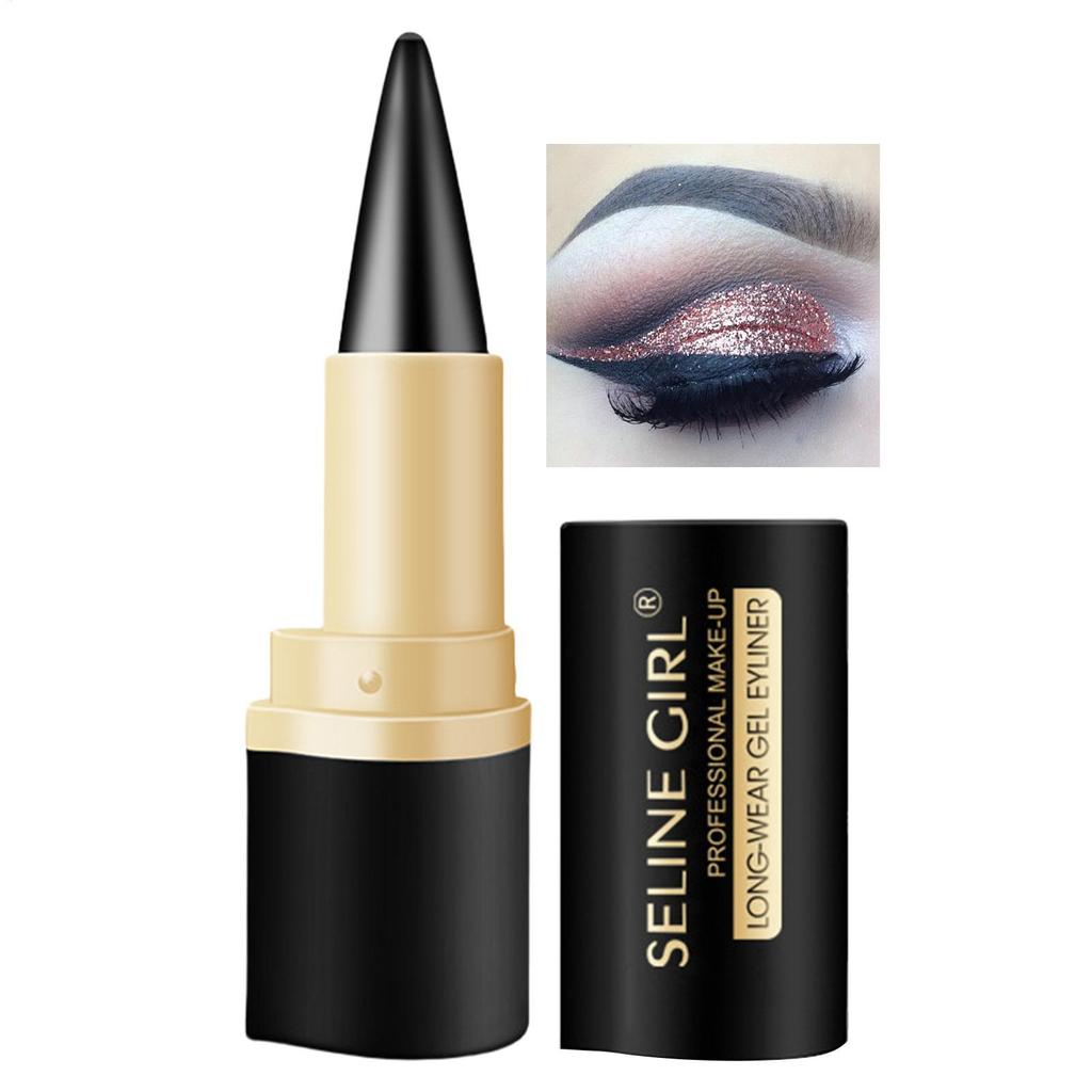 Gel Eye Liner ดินสอ Eye Liner Crayon กันน้ําอายแชโดว์ปากกาสําหรับ Gothic แต่งหน้า Smudge Proof Eye L