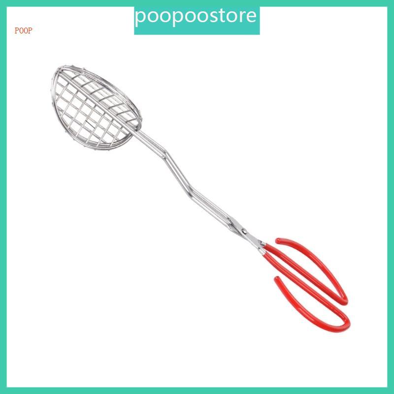 POOP ปฏิบัติ Tacos ผู้ถือและแม่พิมพ์ Professional Tacos Shell แหนบยาวสแตนเลสสตีลผู้ช่วยครัว