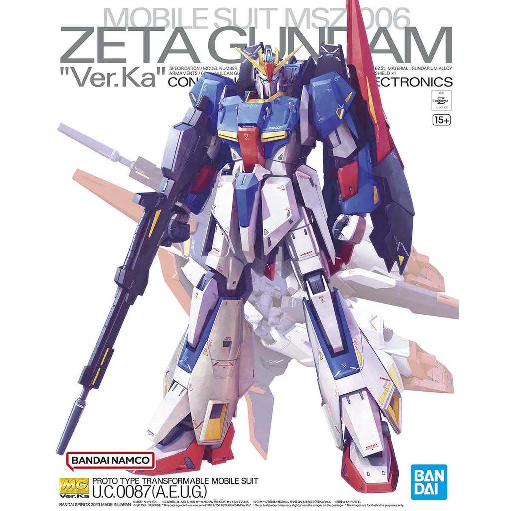 กันดั้ม MG 1/100 Z GUNDAM ZETA Ver. Ka ครบรอบ 20 ปีอะนิเมะสินค้าของสะสมประกอบของขวัญ